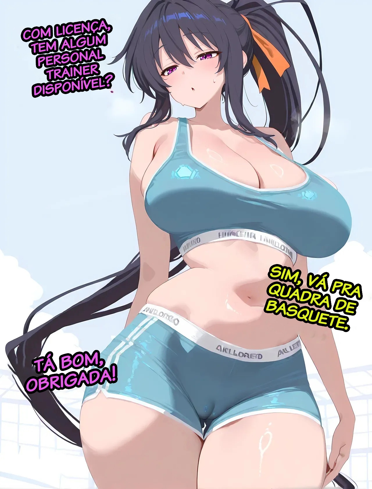 Akeno Gets a Personal Trainer Hentai pt-br 02