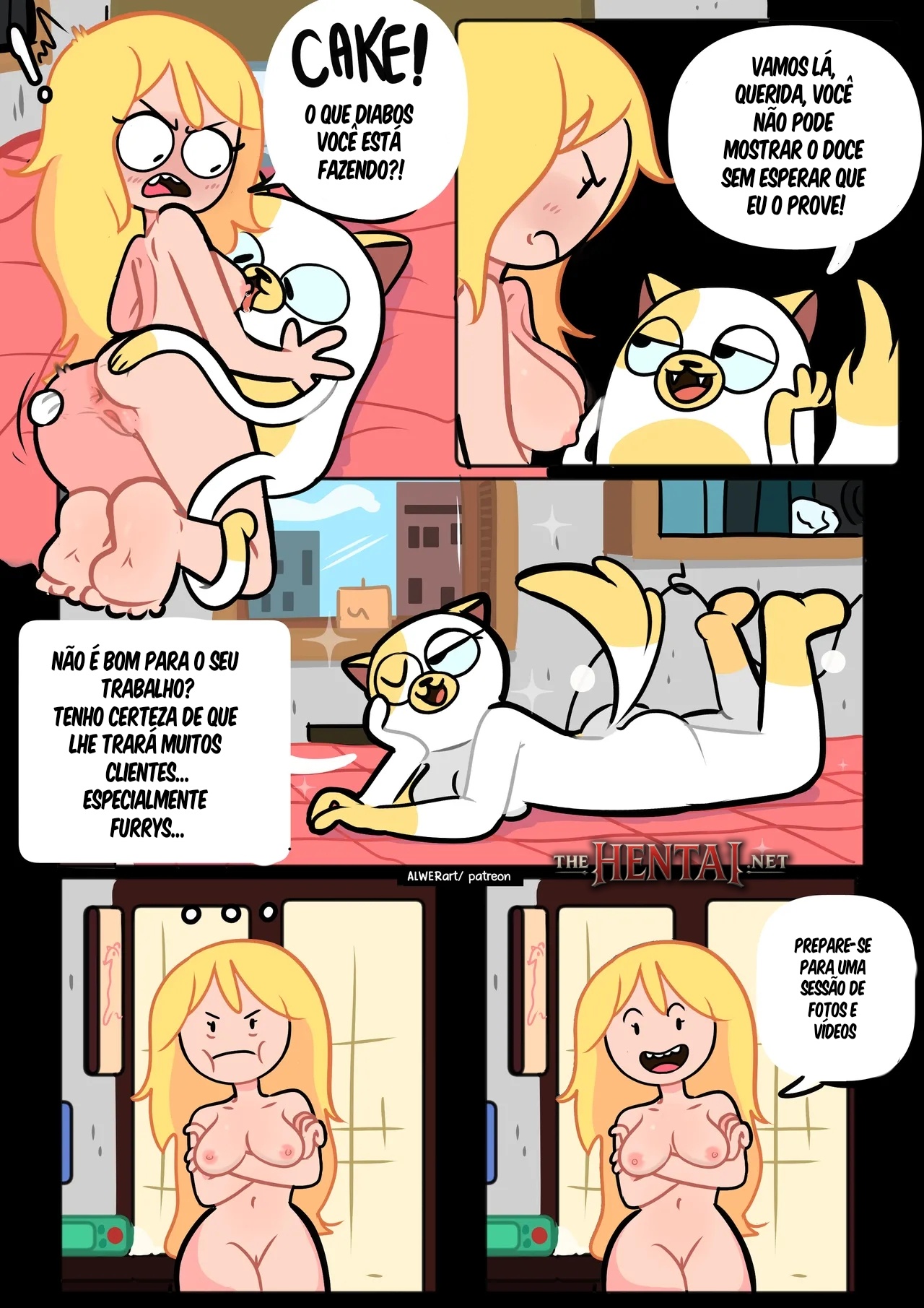 Fionna And Cake: A New Job Hentai pt-br 04