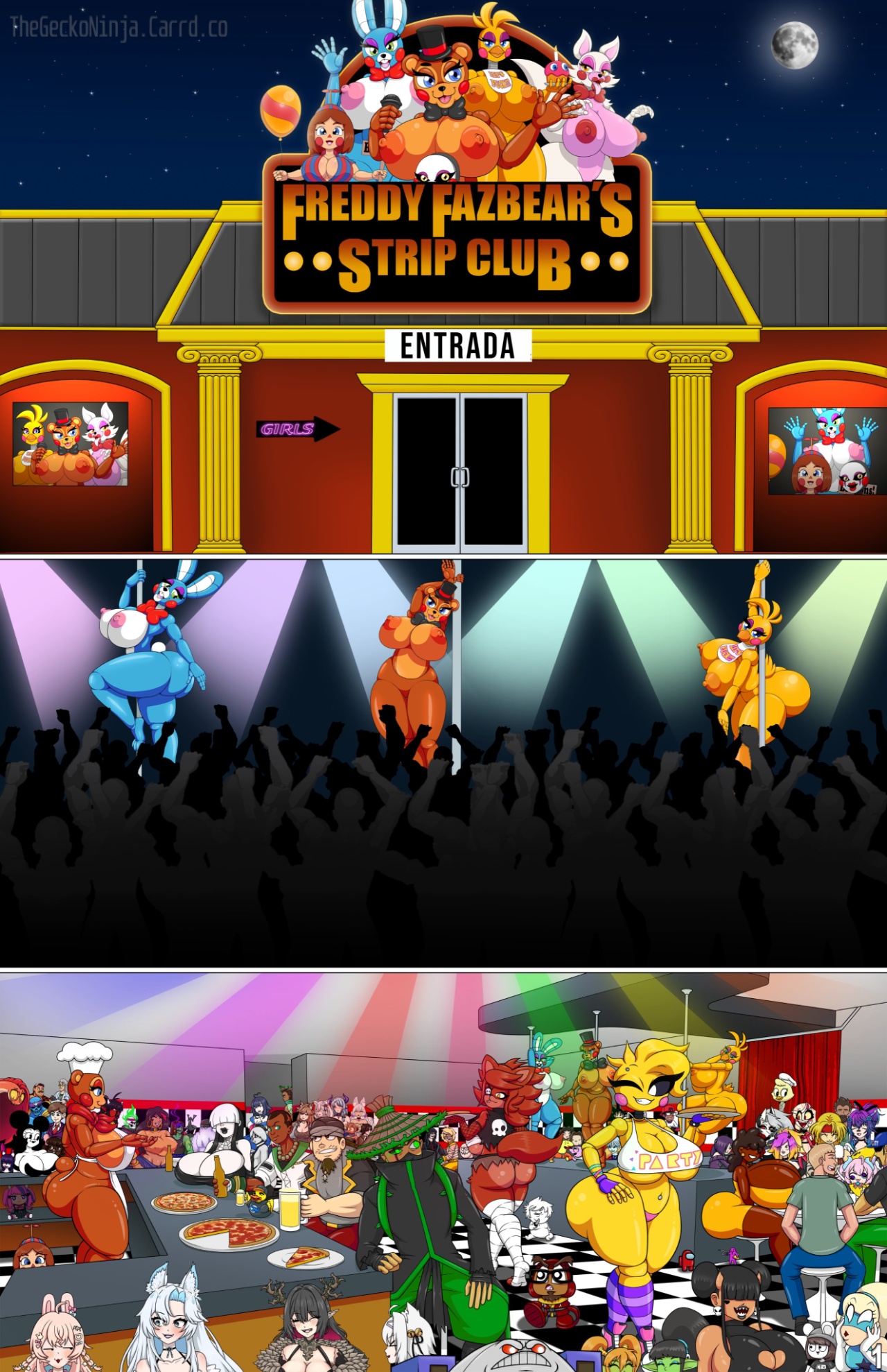 Five Fucks At Freddy's Part 2 Hentai pt-br 02