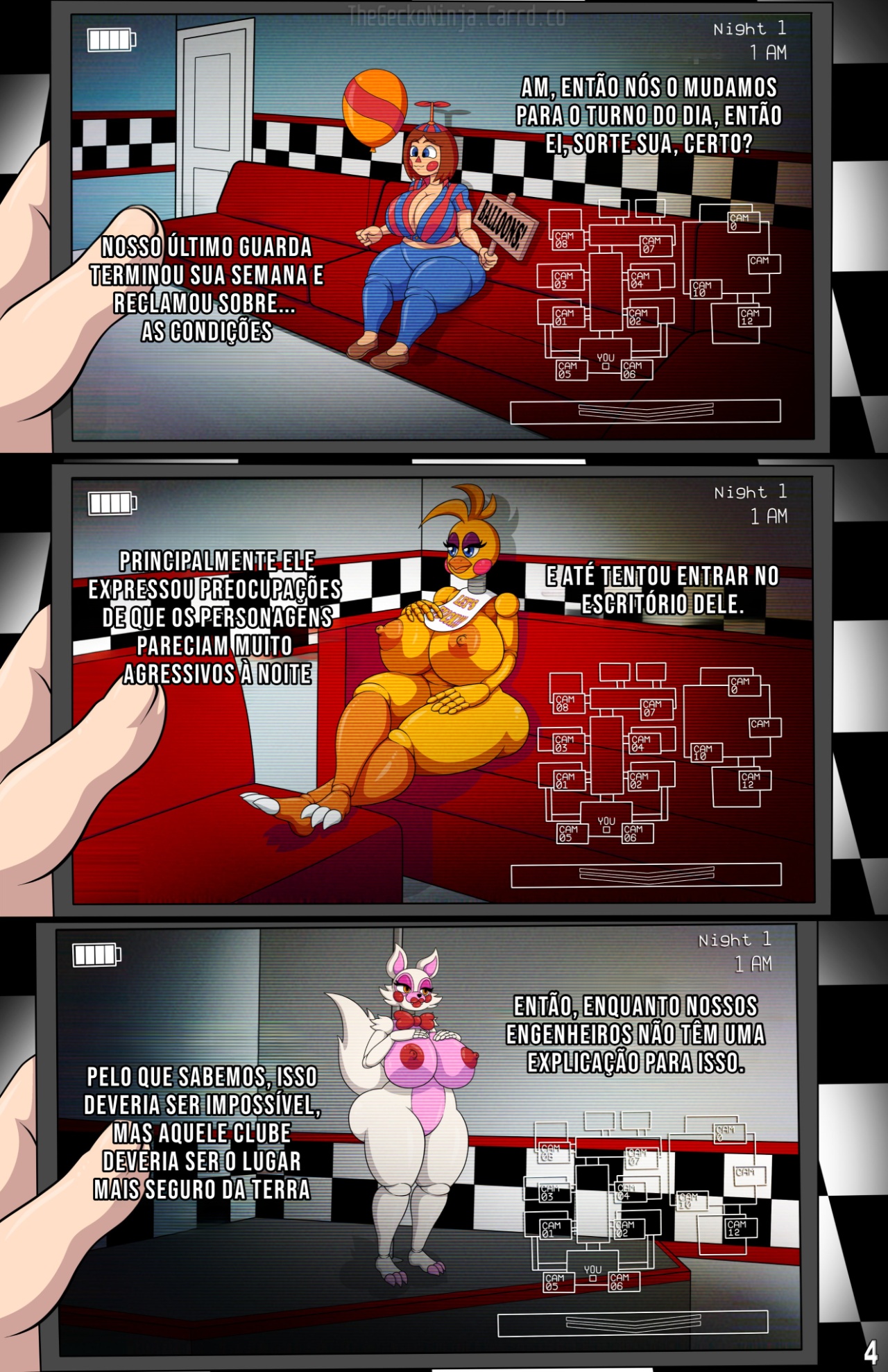 Five Fucks At Freddy's Part 2 Hentai pt-br 05