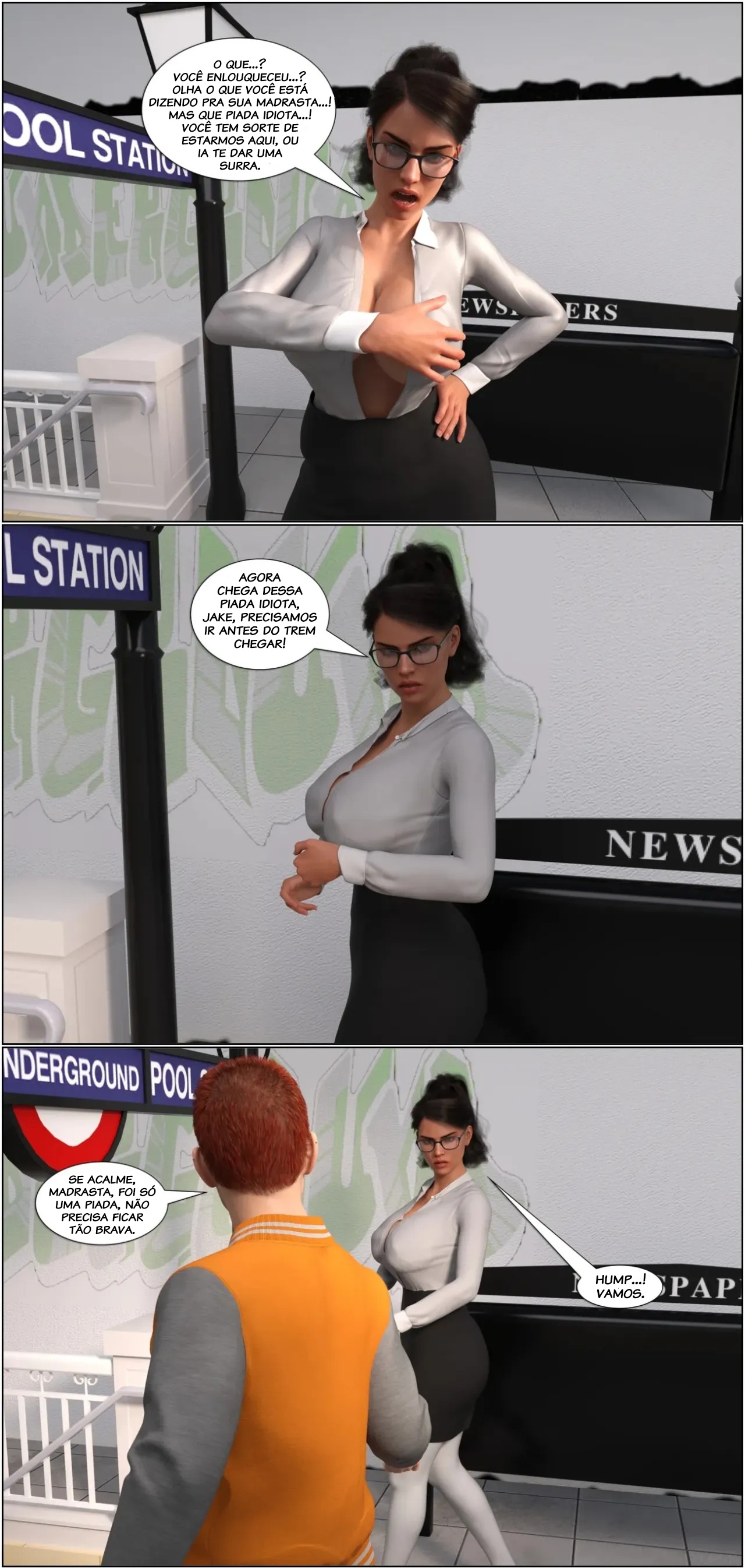 My Teacher Is My StepMom Hentai pt-br 22