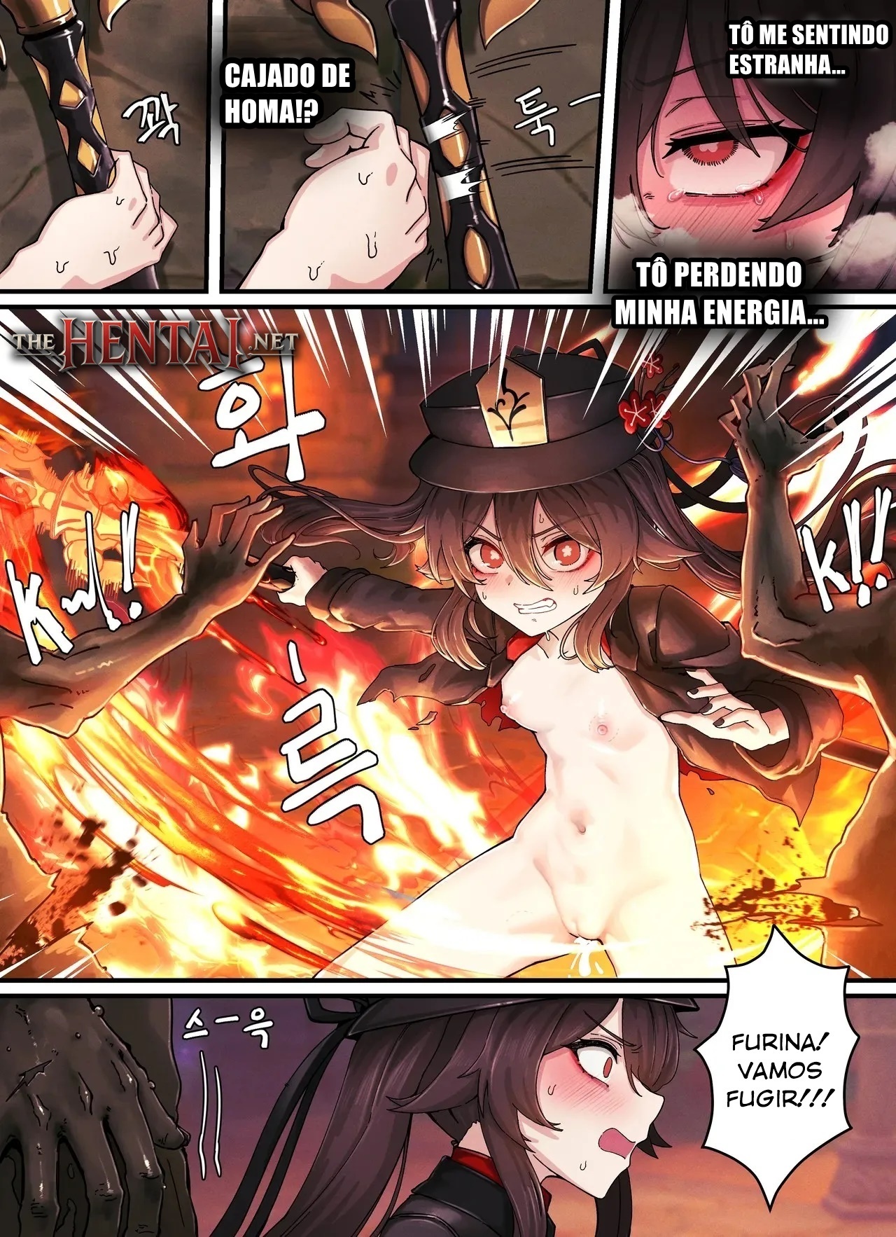 Teyvat Gravure Part 8: Hu Tao & Furina Hentai pt-br 09