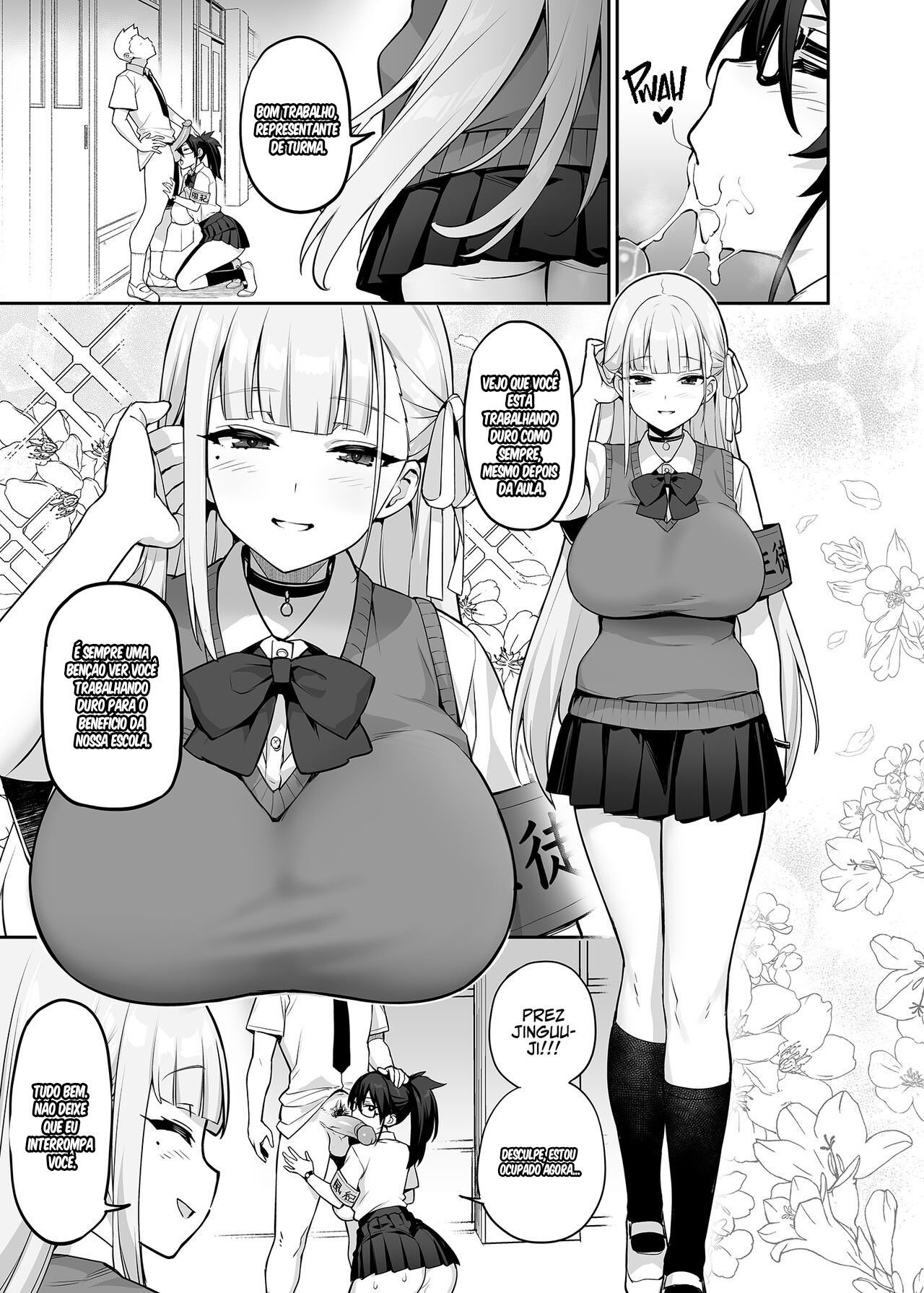 Our Beloved School Prez's TITS Are Too BIG! Hentai pt-br 04