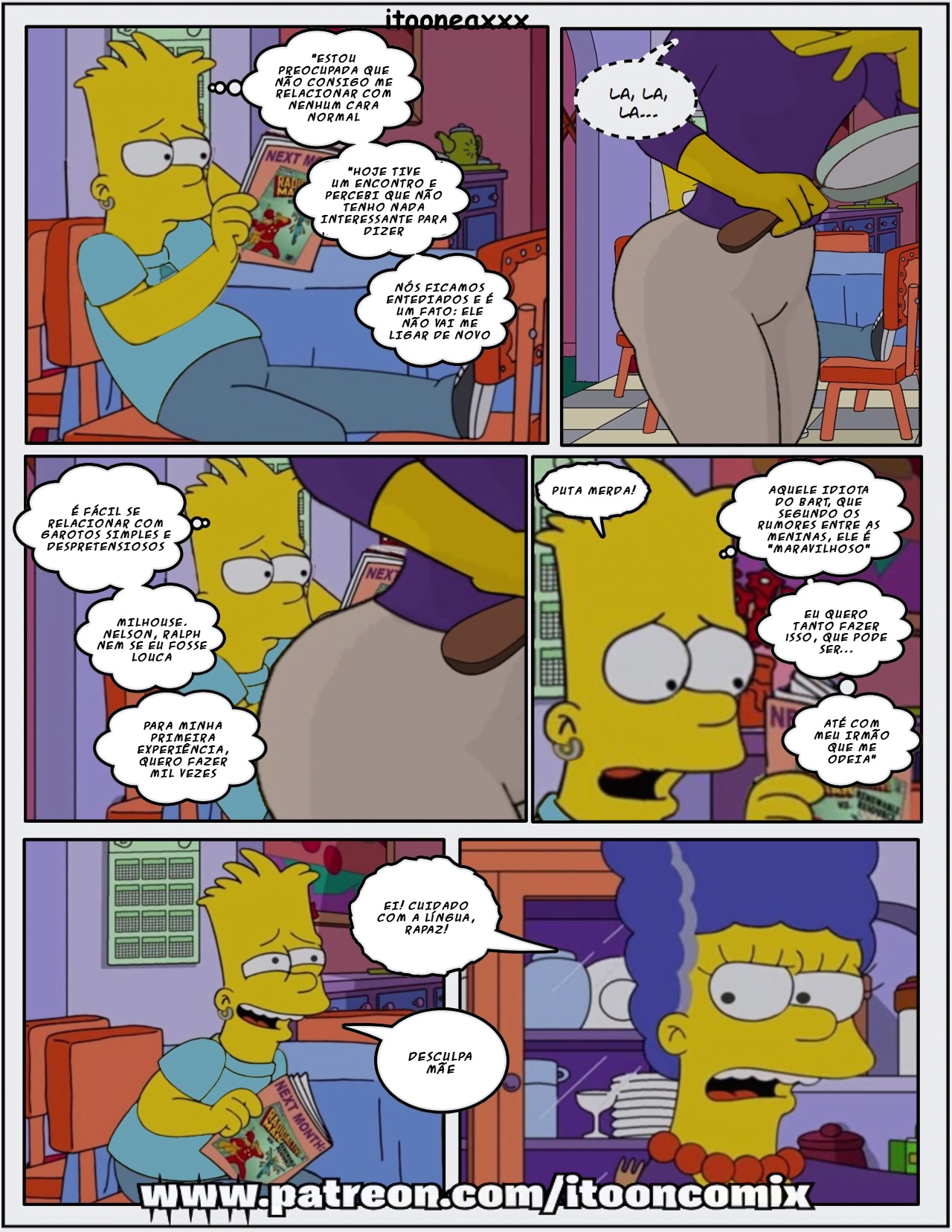 Simpsons Comics: Affinity Hentai pt-br 12
