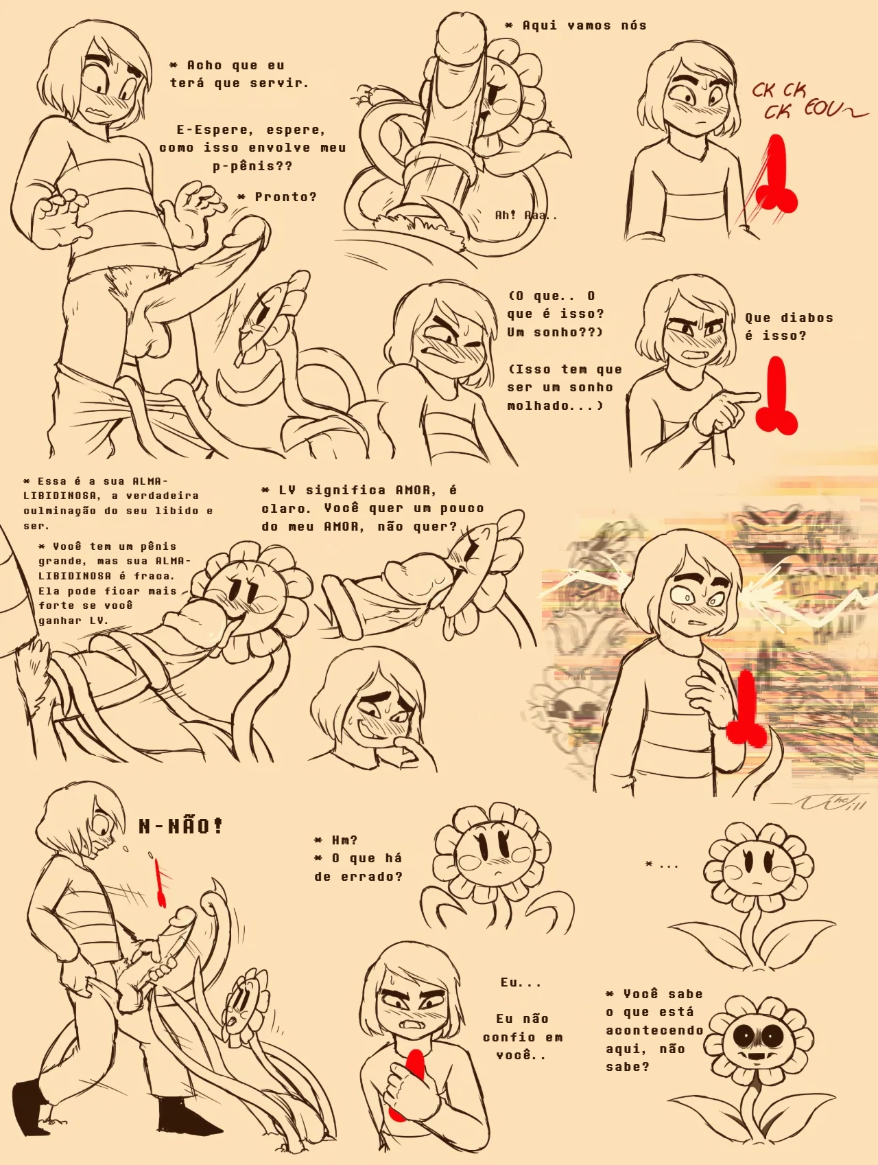 Under(her)tail: Monster-Girl Edition Part 1 Hentai pt-br 08