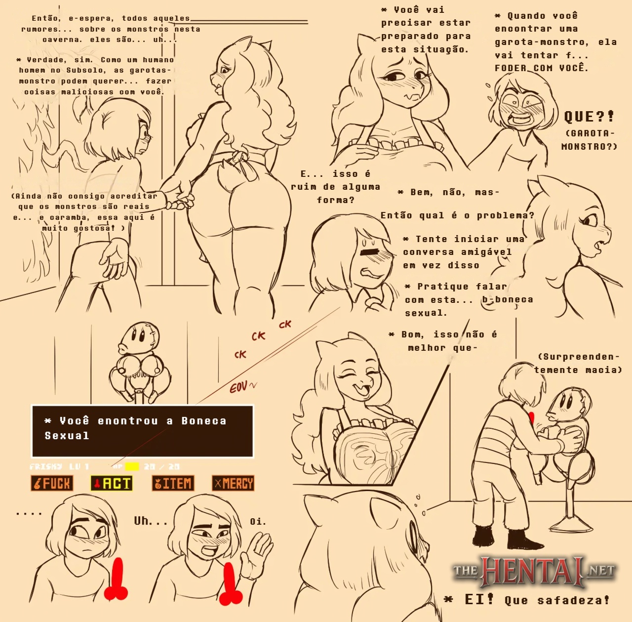 Under(her)tail: Monster-Girl Edition Part 1 Hentai pt-br 10