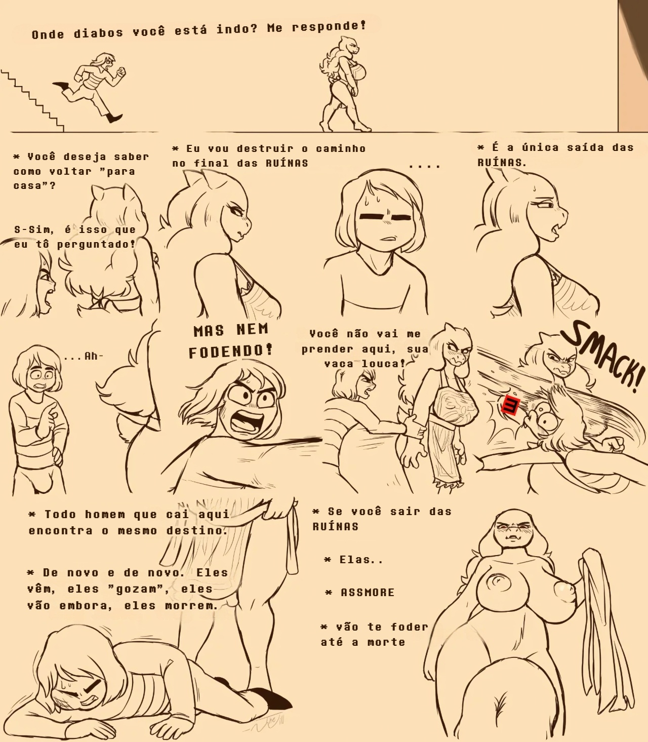 Under(her)tail: Monster-Girl Edition Part 1 Hentai pt-br 24