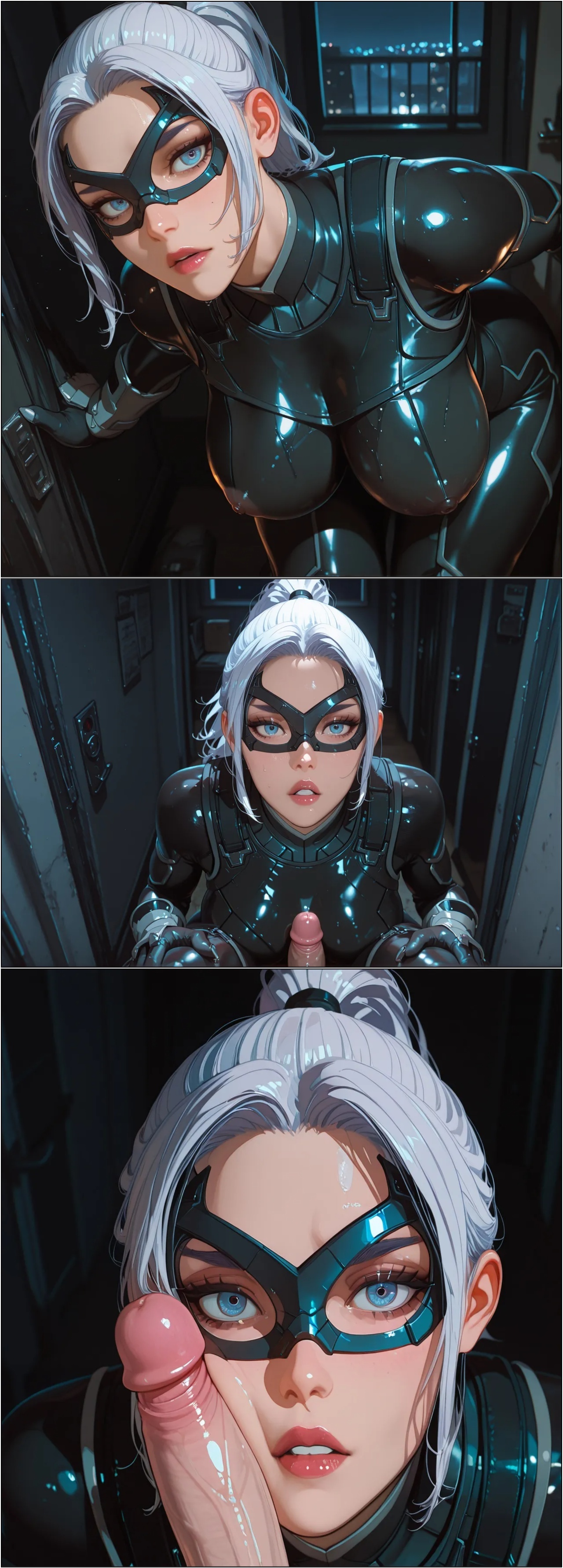 AI Generated: Black Cat By Pirate Wind Cat Hentai pt-br 06