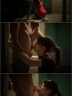 Safe Room Is a Love Room: Claire Redfield Hentai pt-br 09