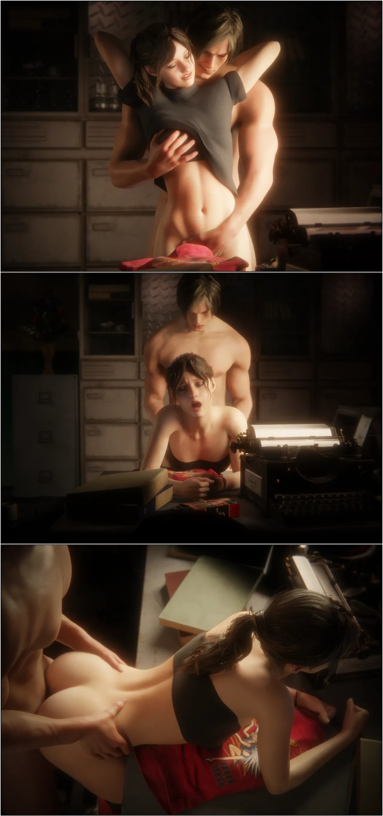 Safe Room Is a Love Room: Claire Redfield Hentai pt-br 15