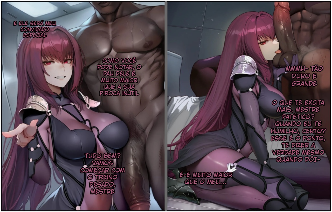 Scathach Trains Her Cuckold Master  Hentai pt-br 03