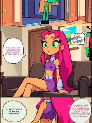 Teen Titans: Starfire's Housesitting Hentai pt-br 10