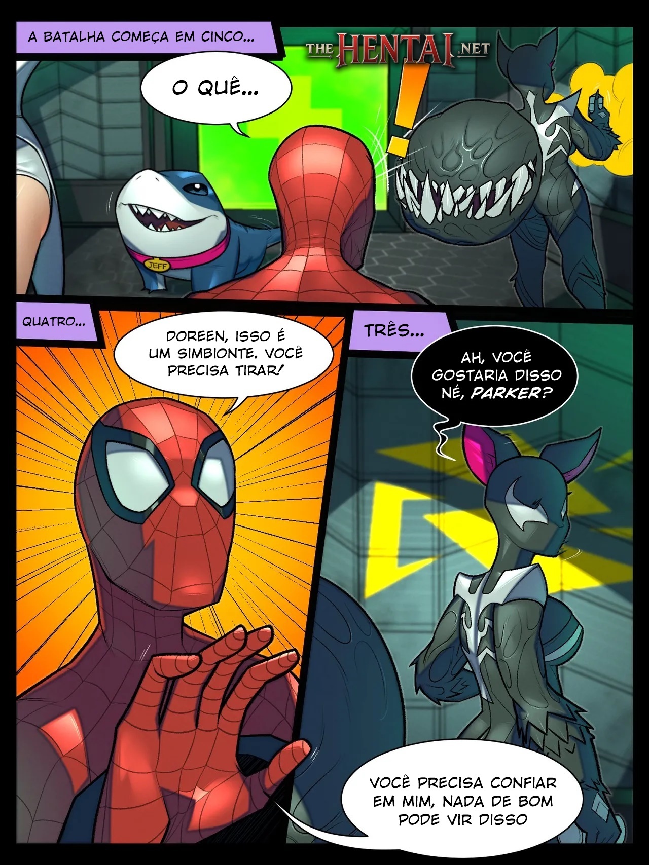 The Unbeatable Squirrel Girl: Horny Venom Symbiote Hentai pt-br 03