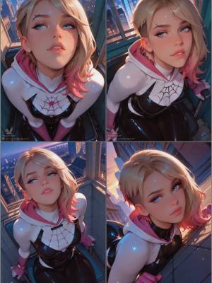 AI Generated: Spider-Gwen By NaughtyPuff Hentai pt-br 02